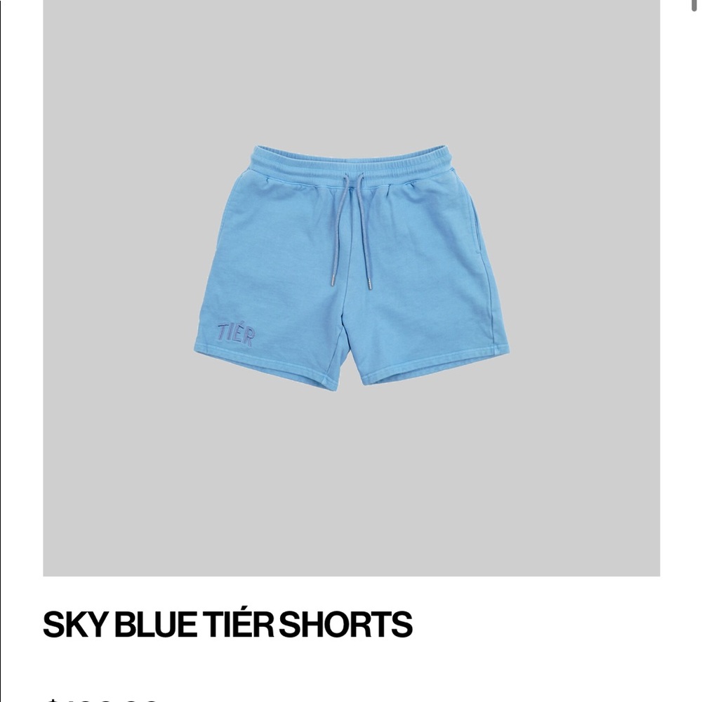Sky blue Tier NYC shorts